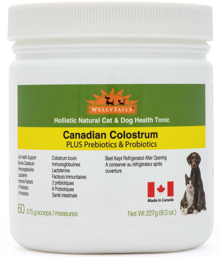 WellyTails Calostro Canadiense + Probióticos y Prebióticos